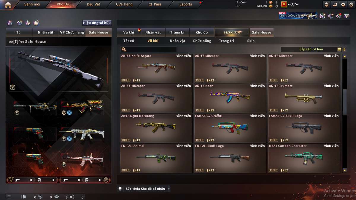 shop acc cf uy tin gia re